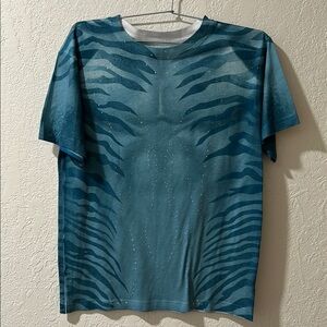 Awesome Blue Avatar Print Kids Tee and Avatar ears/head gear